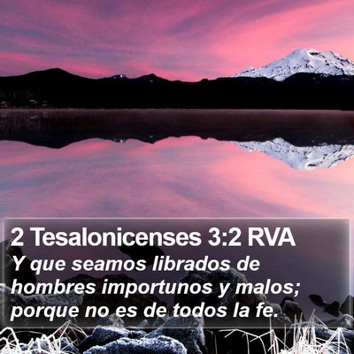 2 Tesalonicenses 3:2 RVA Bible Verse Image
