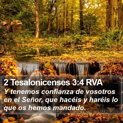 2 Tesalonicenses 3:4 RVA Bible Verse Image