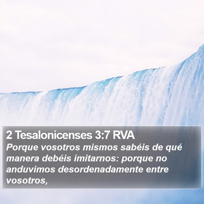 2 Tesalonicenses 3:7 RVA Bible Verse Image