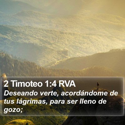 2 Timoteo 1:4 RVA Bible Verse Image