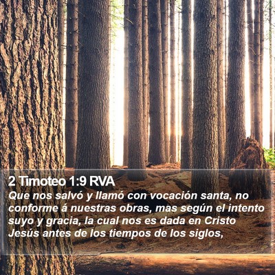 2 Timoteo 1:9 RVA Bible Verse Image