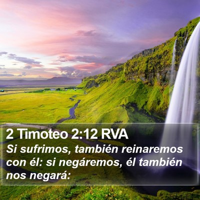2 Timoteo 2:12 RVA Bible Verse Image