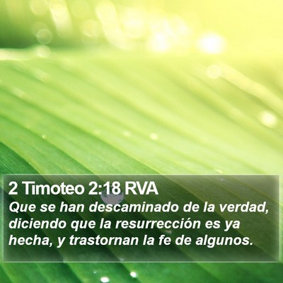 2 Timoteo 2:18 RVA Bible Verse Image