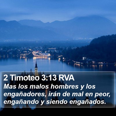 2 Timoteo 3:13 RVA Bible Verse Image