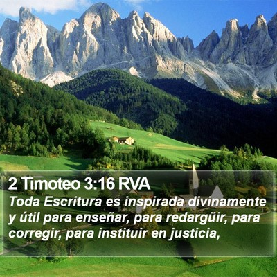 2 Timoteo 3:16 RVA Bible Verse Image