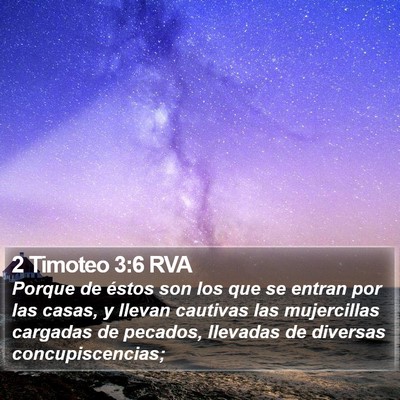 2 Timoteo 3:6 RVA Bible Verse Image