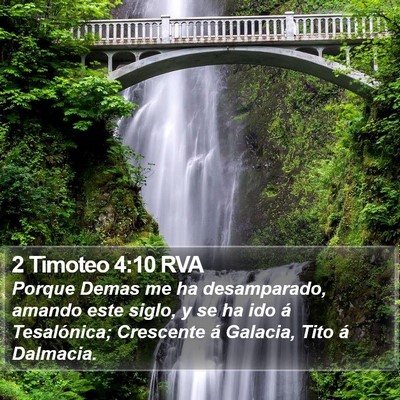 2 Timoteo 4:10 RVA Bible Verse Image