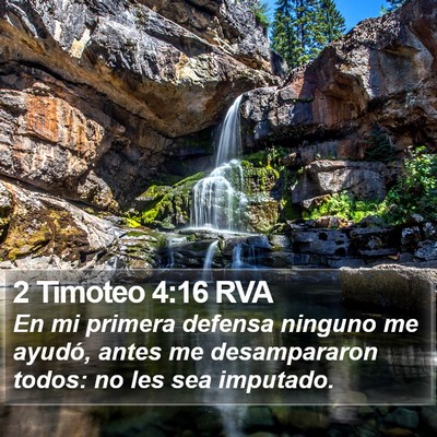 2 Timoteo 4:16 RVA Bible Verse Image