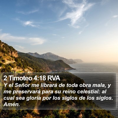 2 Timoteo 4:18 RVA Bible Verse Image