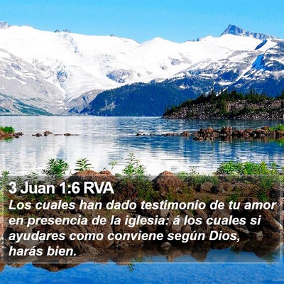 3 Juan 1:6 RVA Bible Verse Image
