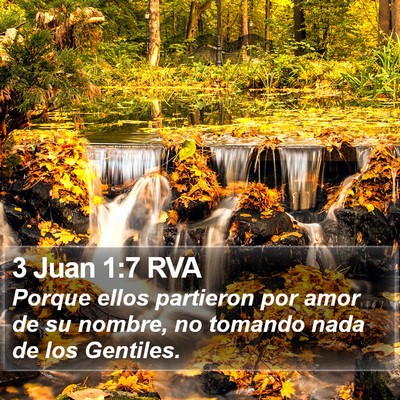 3 Juan 1:7 RVA Bible Verse Image