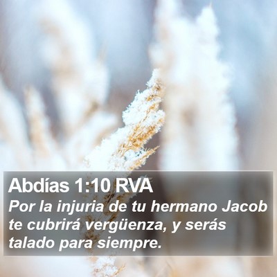Abdías 1:10 RVA Bible Verse Image
