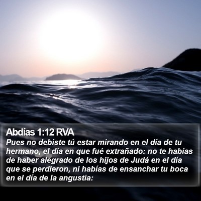 Abdías 1:12 RVA Bible Verse Image