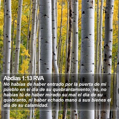 Abdías 1:13 RVA Bible Verse Image