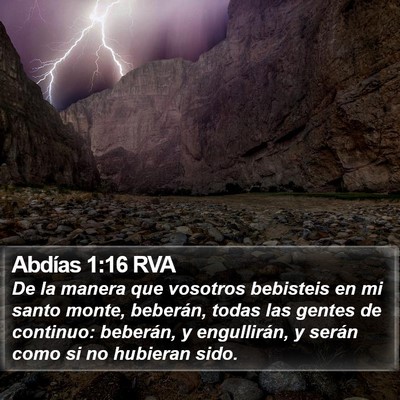 Abdías 1:16 RVA Bible Verse Image