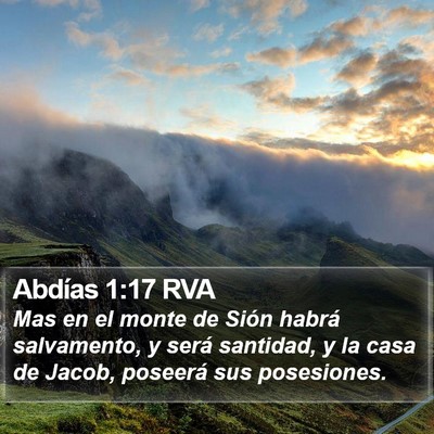 Abdías 1:17 RVA Bible Verse Image