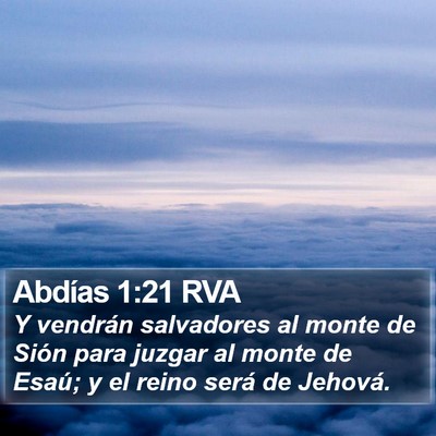 Abdías 1:21 RVA Bible Verse Image