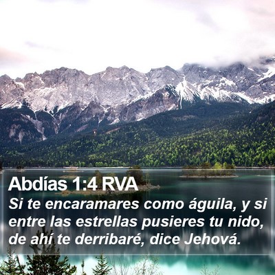 Abdías 1:4 RVA Bible Verse Image