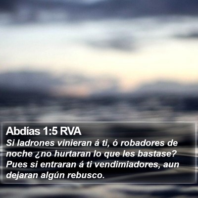 Abdías 1:5 RVA Bible Verse Image