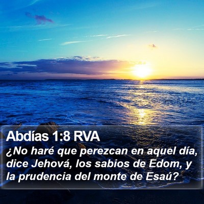 Abdías 1:8 RVA Bible Verse Image