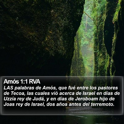 Amós 1:1 RVA Bible Verse Image