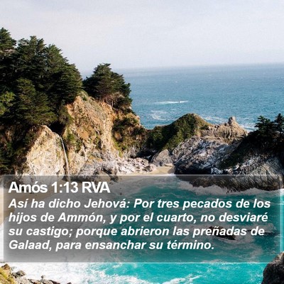 Amós 1:13 RVA Bible Verse Image