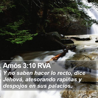 Amós 3:10 RVA Bible Verse Image