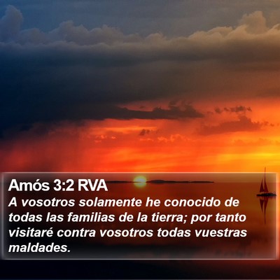 Amós 3:2 RVA Bible Verse Image
