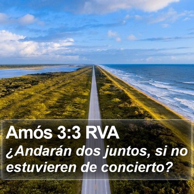 Amós 3:3 RVA Bible Verse Image