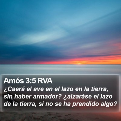 Amós 3:5 RVA Bible Verse Image