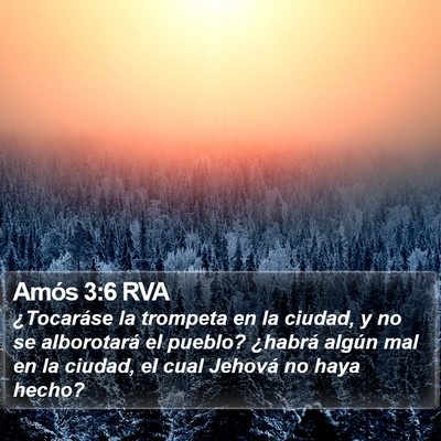 Amós 3:6 RVA Bible Verse Image