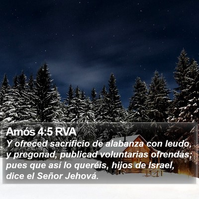 Amós 4:5 RVA Bible Verse Image
