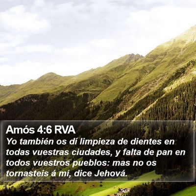 Amós 4:6 RVA Bible Verse Image