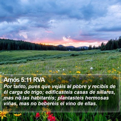 Amós 5:11 RVA Bible Verse Image