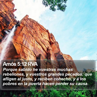 Amós 5:12 RVA Bible Verse Image
