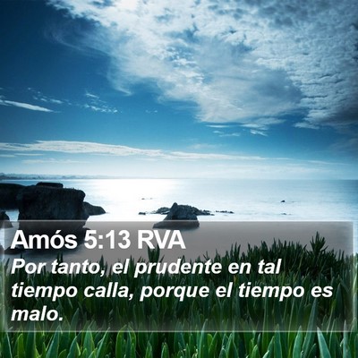Amós 5:13 RVA Bible Verse Image