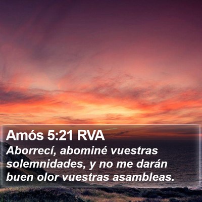 Amós 5:21 RVA Bible Verse Image