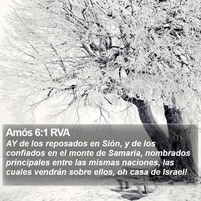 Amós 6:1 RVA Bible Verse Image