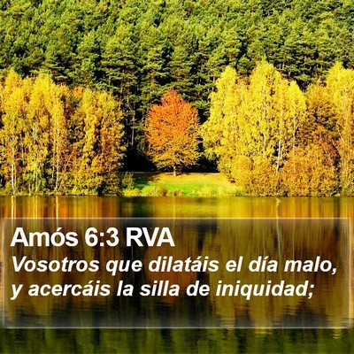 Amós 6:3 RVA Bible Verse Image