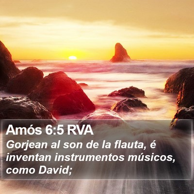 Amós 6:5 RVA Bible Verse Image