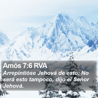 Amós 7:6 RVA Bible Verse Image