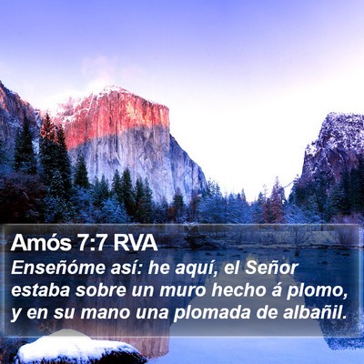 Amós 7:7 RVA Bible Verse Image
