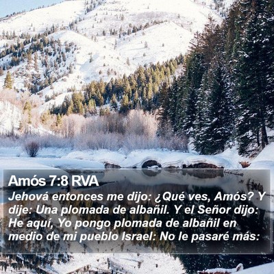 Amós 7:8 RVA Bible Verse Image