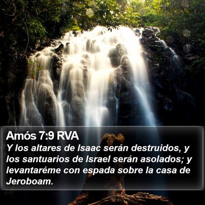 Amós 7:9 RVA Bible Verse Image