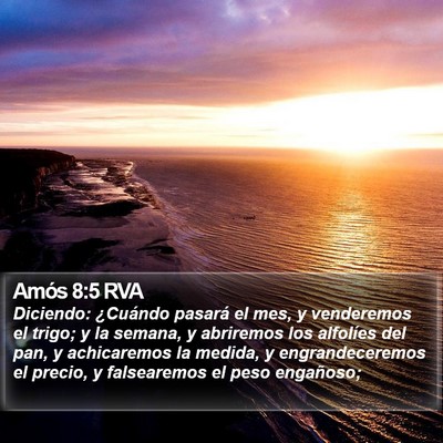 Amós 8:5 RVA Bible Verse Image