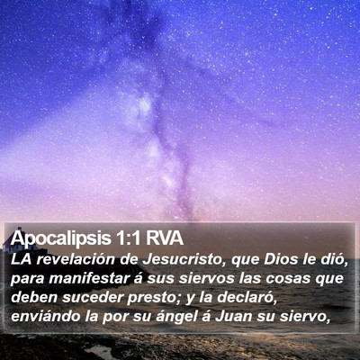 Apocalipsis 1:1 RVA Bible Verse Image