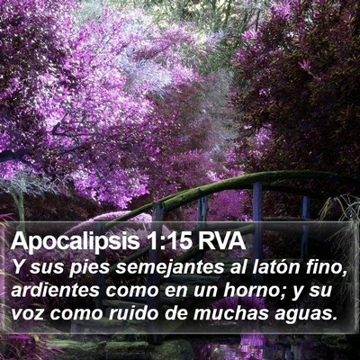 Apocalipsis 1:15 RVA Bible Verse Image