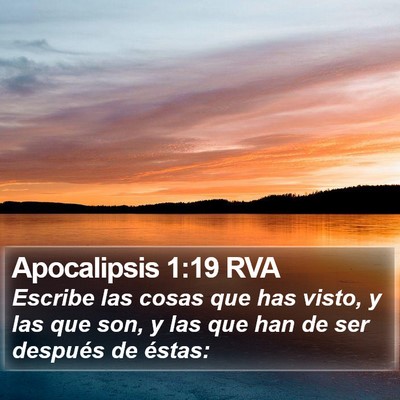 Apocalipsis 1:19 RVA Bible Verse Image