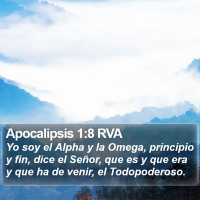 Apocalipsis 1:8 RVA Bible Verse Image