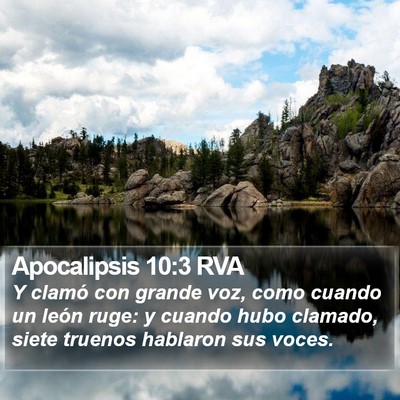 Apocalipsis 10:3 RVA Bible Verse Image